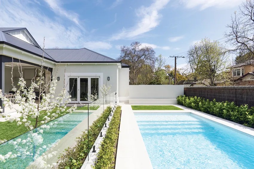 Taylor’s domain is the garden and while the initial design was by Alice Seedsman and construction by Imagine Build and Landscape, he likes to get out there with the children to involve them in the yard work.