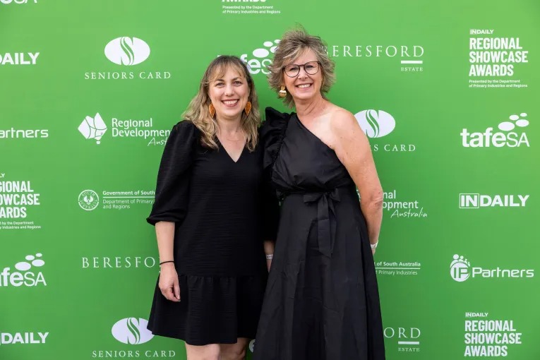 Melissa Gotting and Melinda Coad. Photo: Frankie The Creative