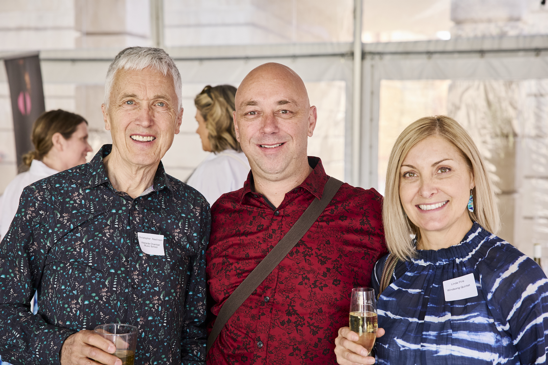 Christopher Rawlinson, Steve Pirie and Linda Pirie