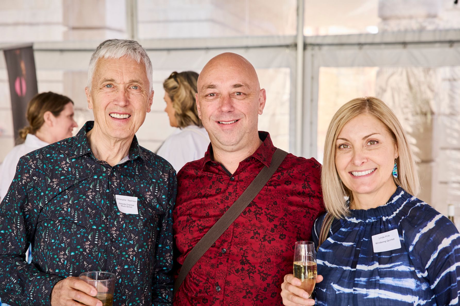 Christopher Rawlinson, Steve Pirie and Linda Pirie