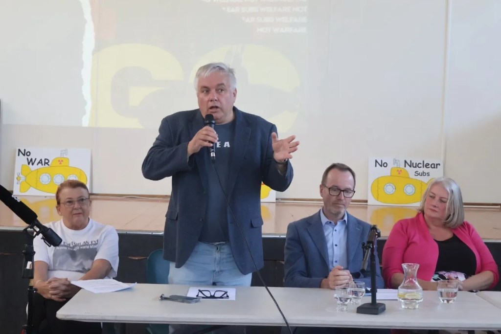 Thumbnail for Greens call for anti-AUKUS movement at community forum
