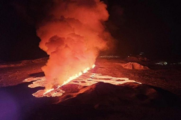 Thumbnail for Iceland volcano erupts for tenth time in three years
