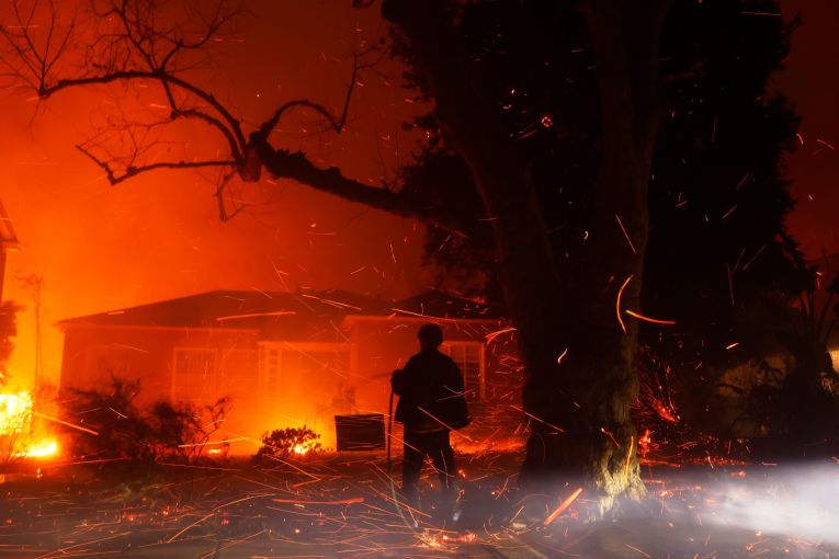 Thumbnail for Mass evacuations as wildfire rages in Los Angeles
