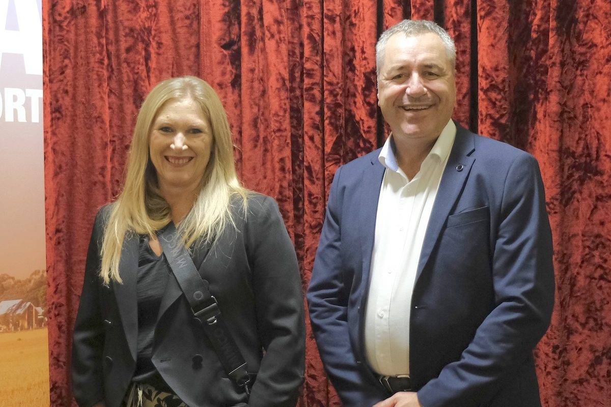 Penny Reidy and Angelo Demasi