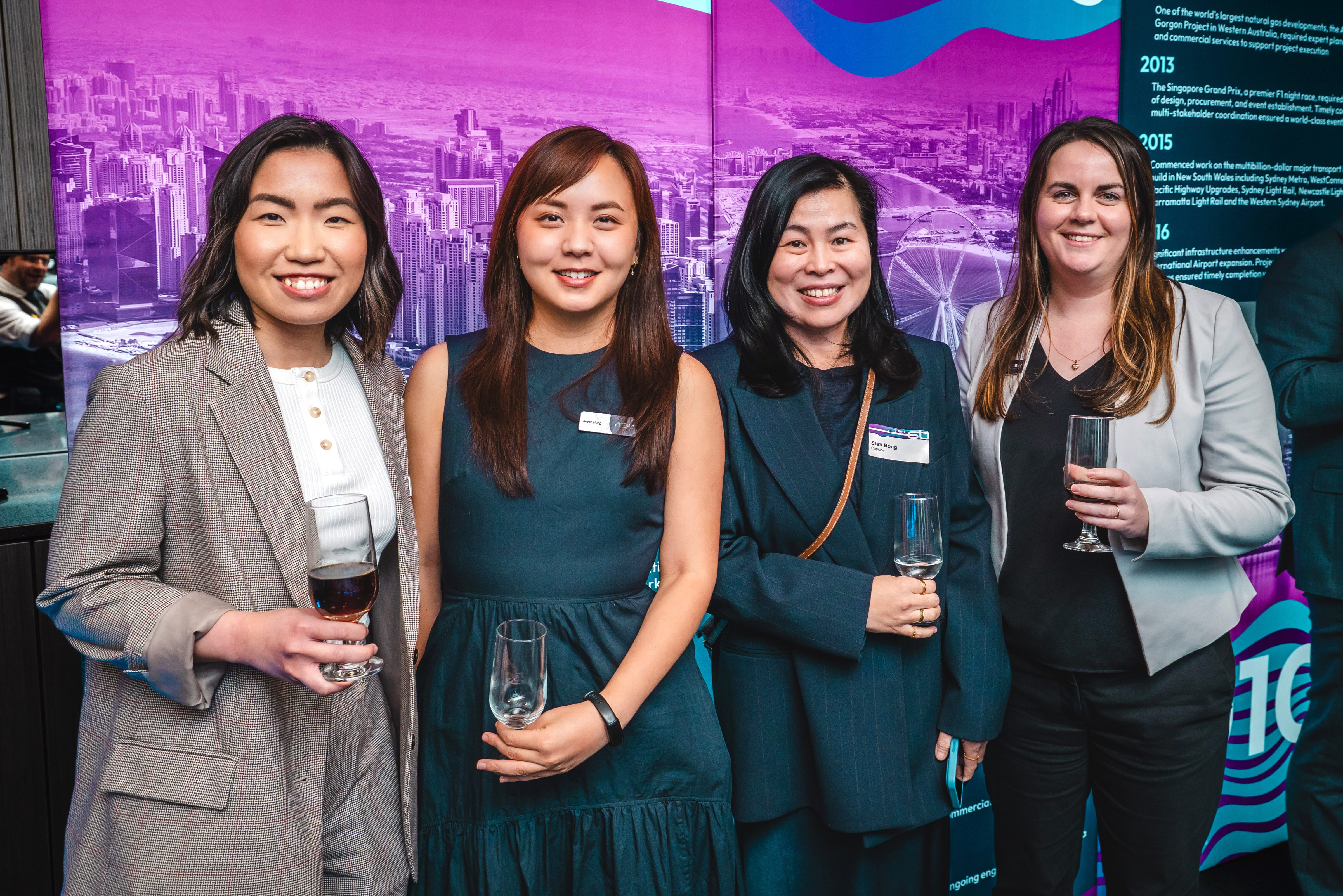 Yanlin Liu, Joyce Hung, Stefi Bong and Nicole Speed