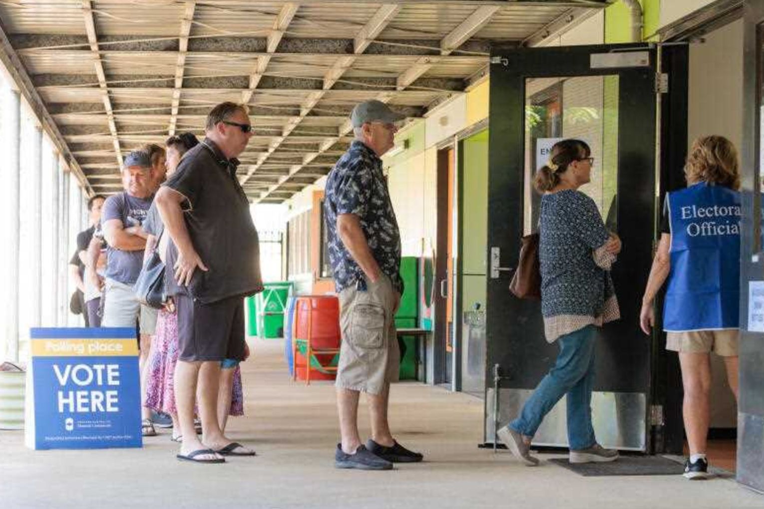 A record number of Australians have signed up to vote in the upcoming federal election. Photo: Richard Wainwright/AAP