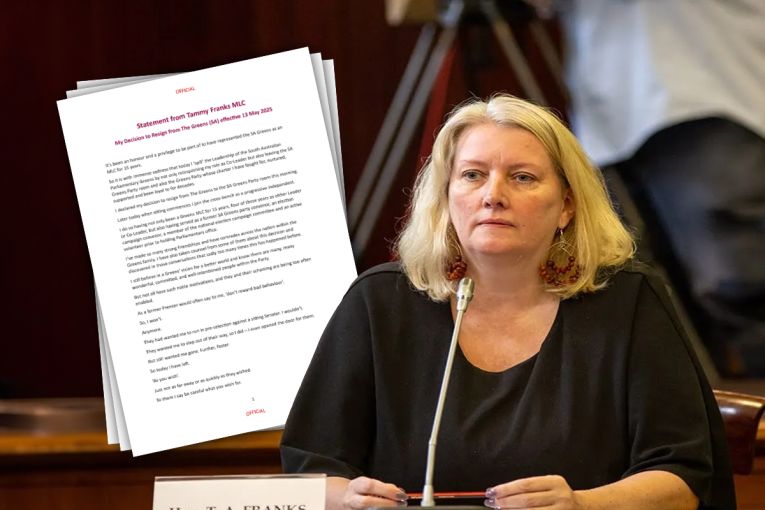Thumbnail for In her words: Why Tammy Franks quit the SA Greens