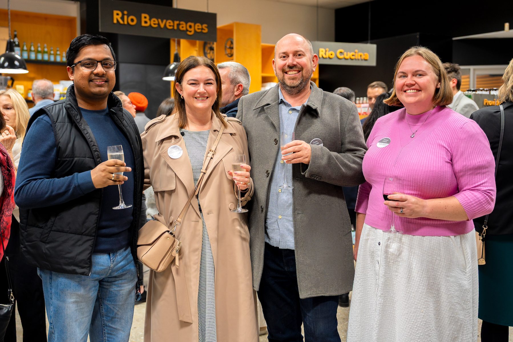 Avi Kumer, Lisa Golowit, Corey Golowit and Alishya Clarke