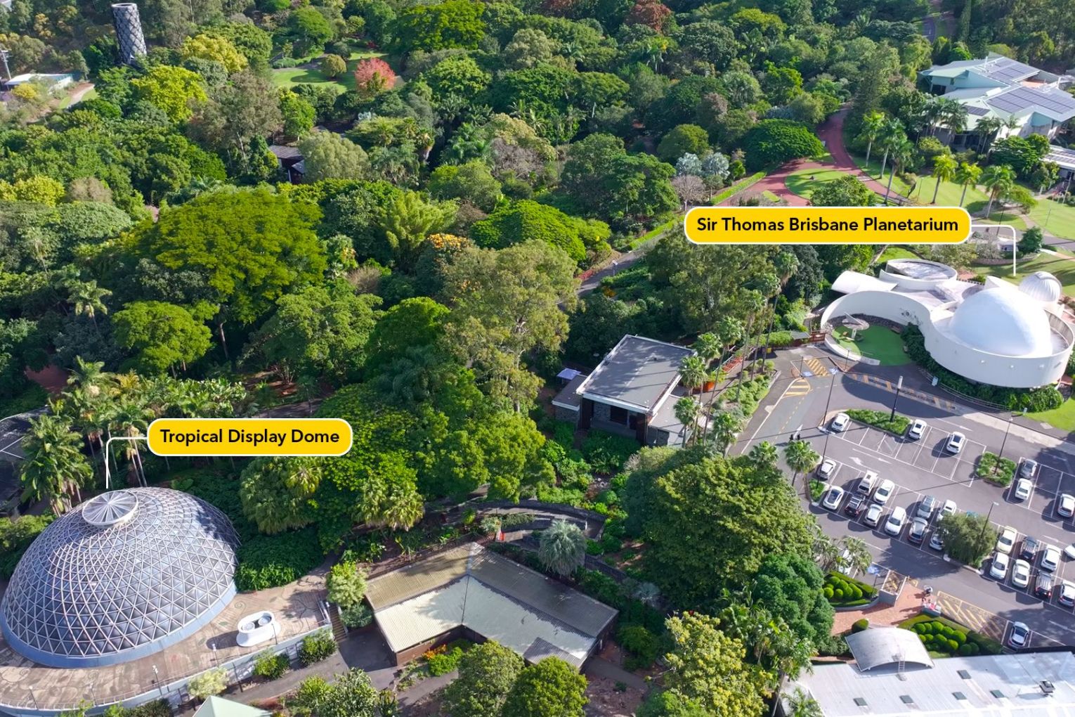 Mt Coot-tha's Tropical Display Dome and Sir Thomas Planetarium