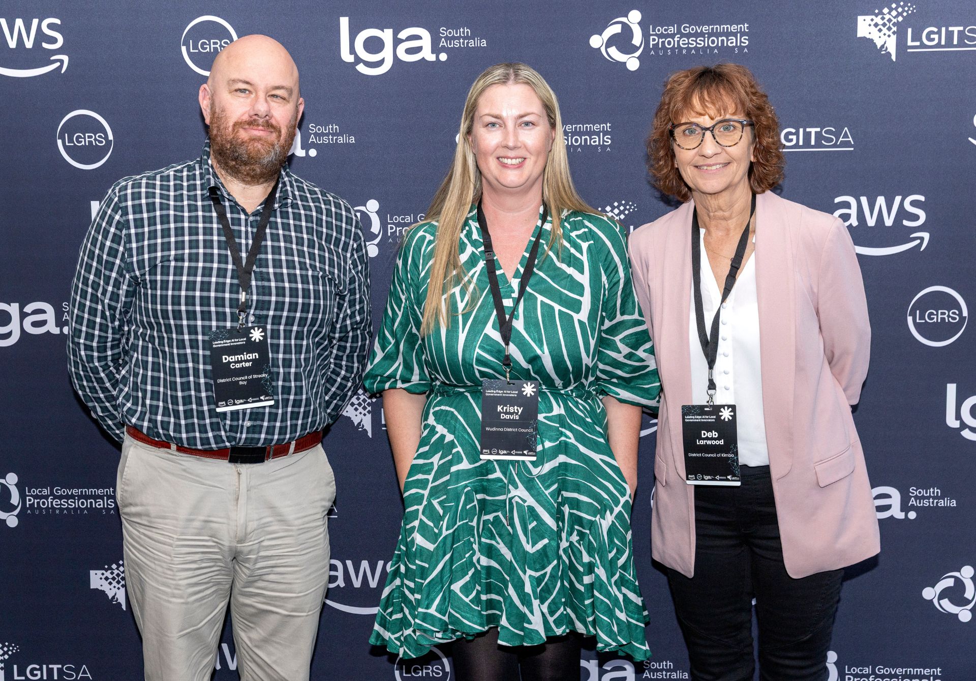 Damian Carter, Kristy Davis and Deb Larwood