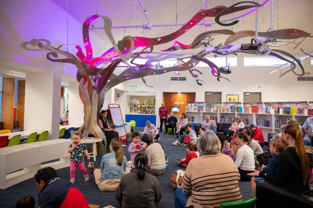 Storytime at a South Australian library. Libraries offer a place for the community to come together