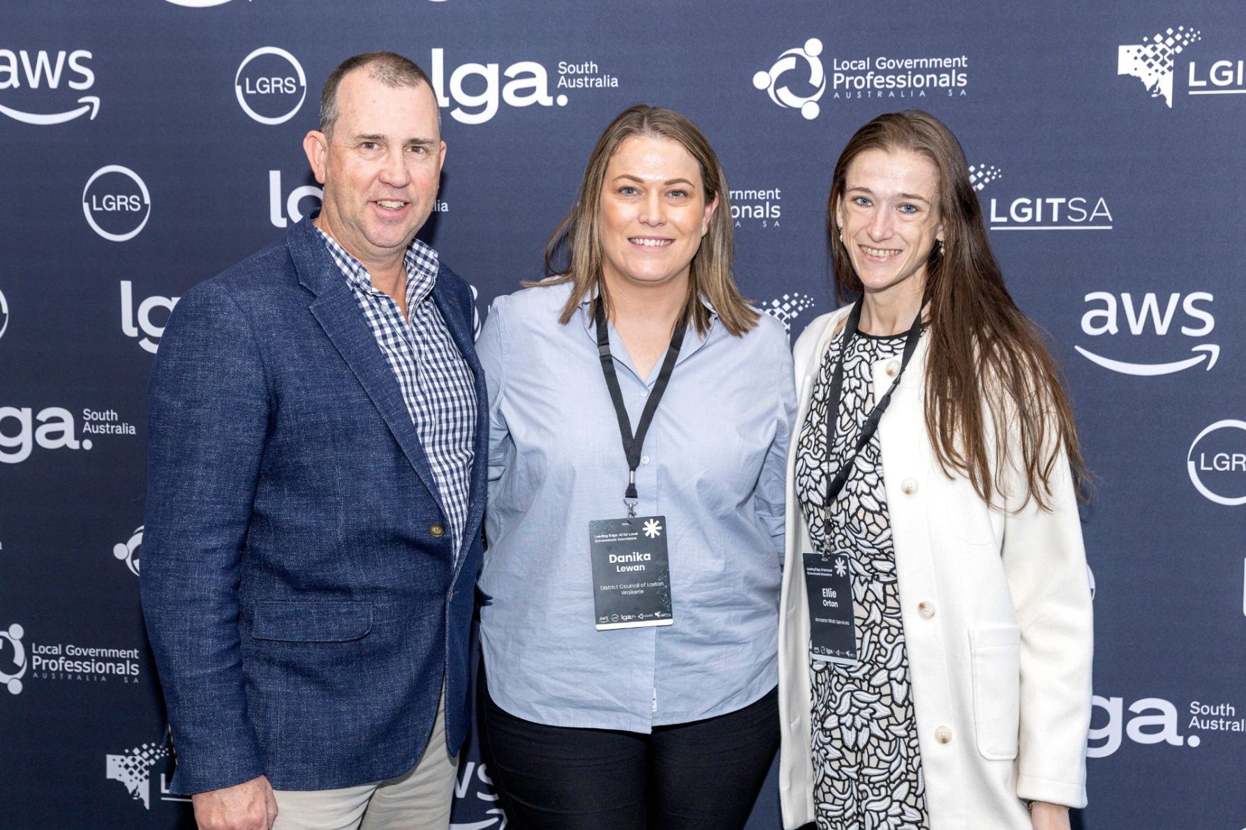 Tony Siviour, Danika Lewan and Ellie Orton