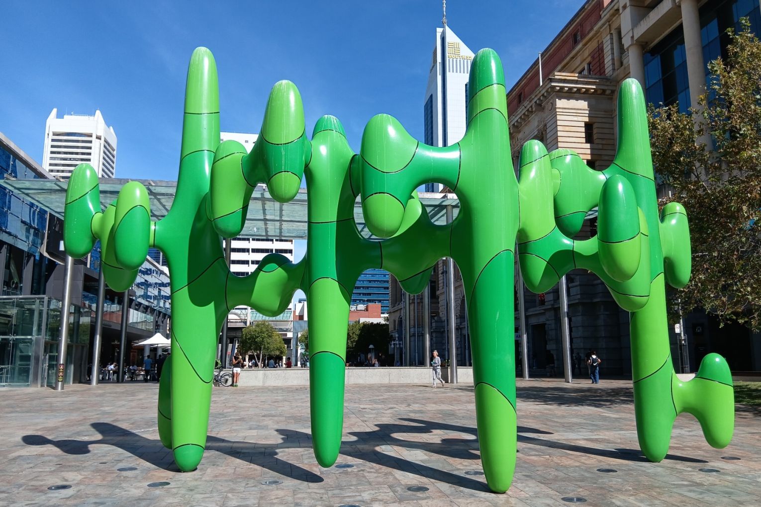 James Angus’s 2011 installation Grow Your Own at Forrest Place, Perth.