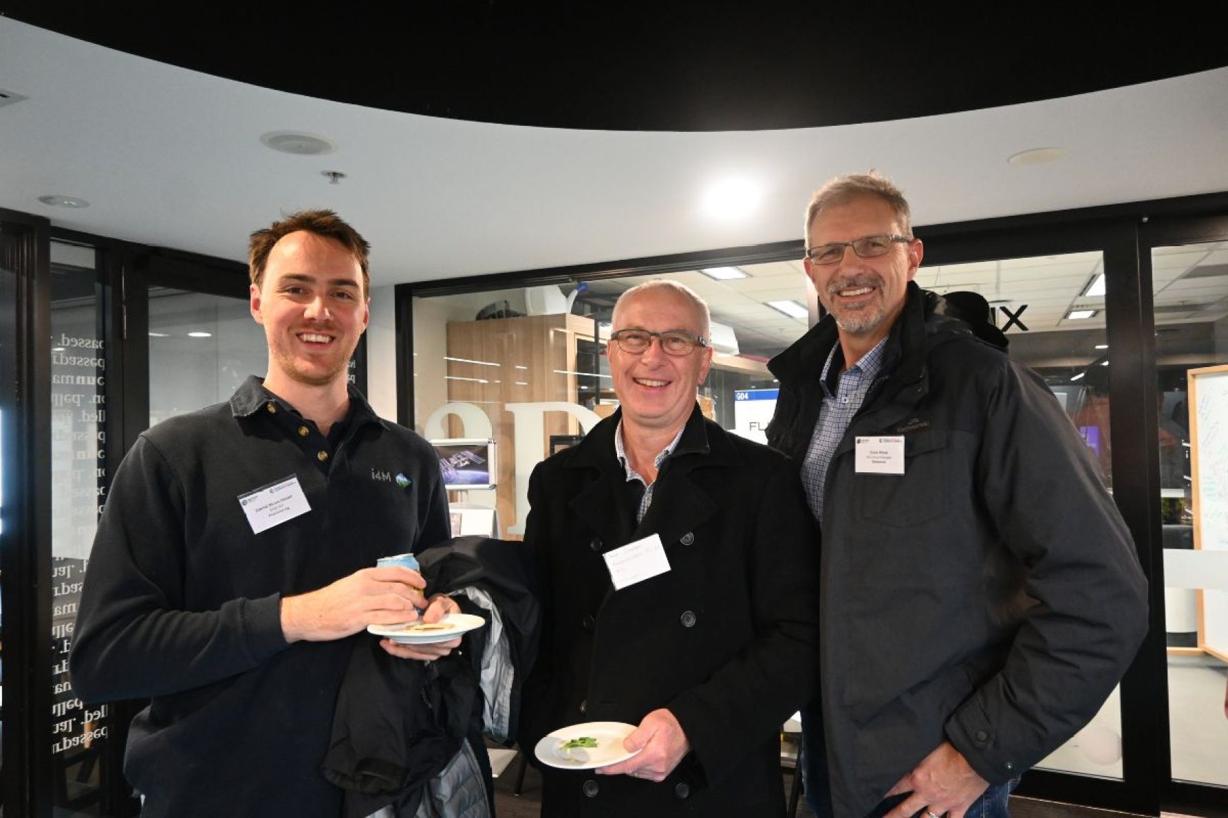 Daniel Niven-Hulett, Andy Chambers and Colin Hinze