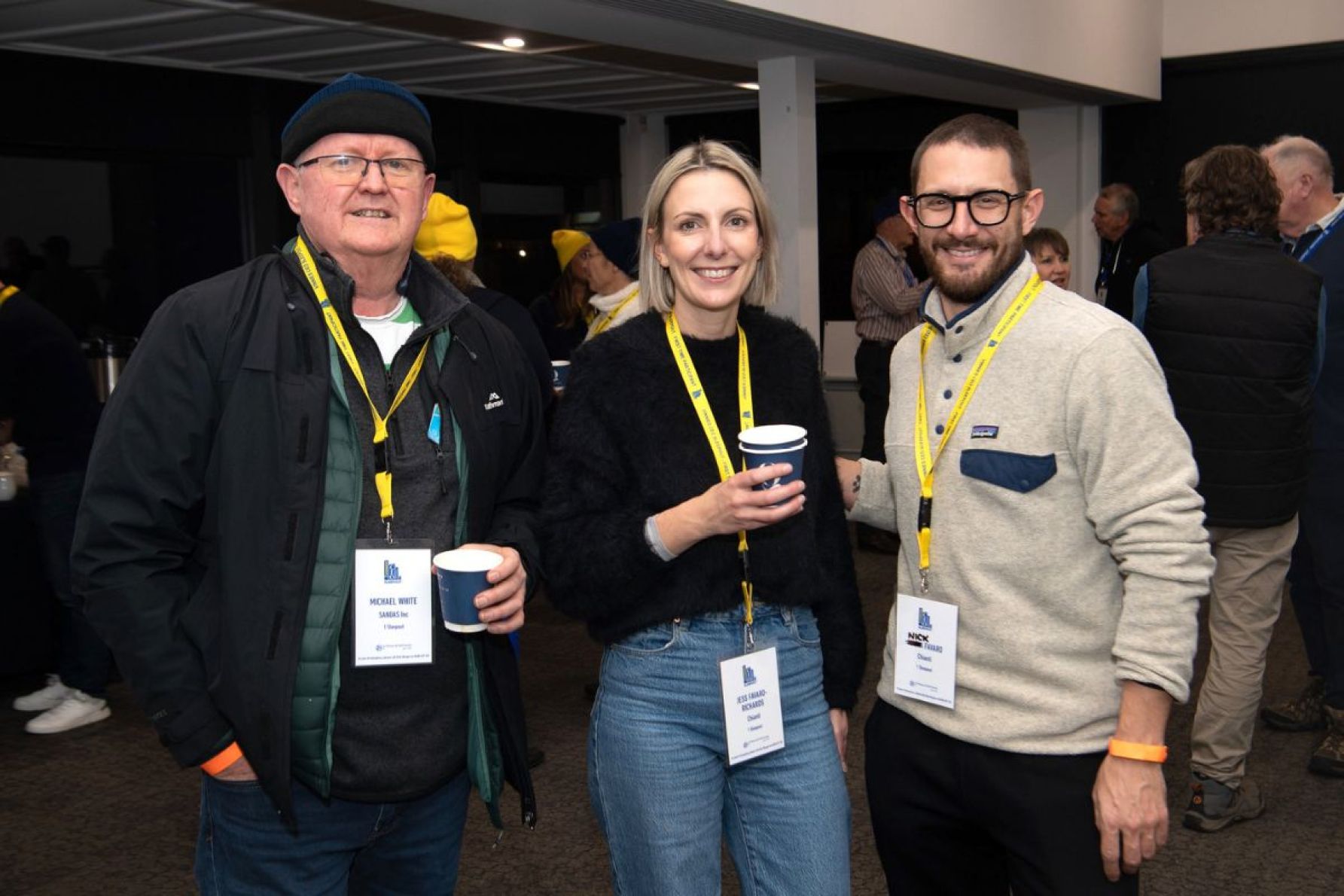 Michael White, Jess Favaro-Richards and Nick Favaro