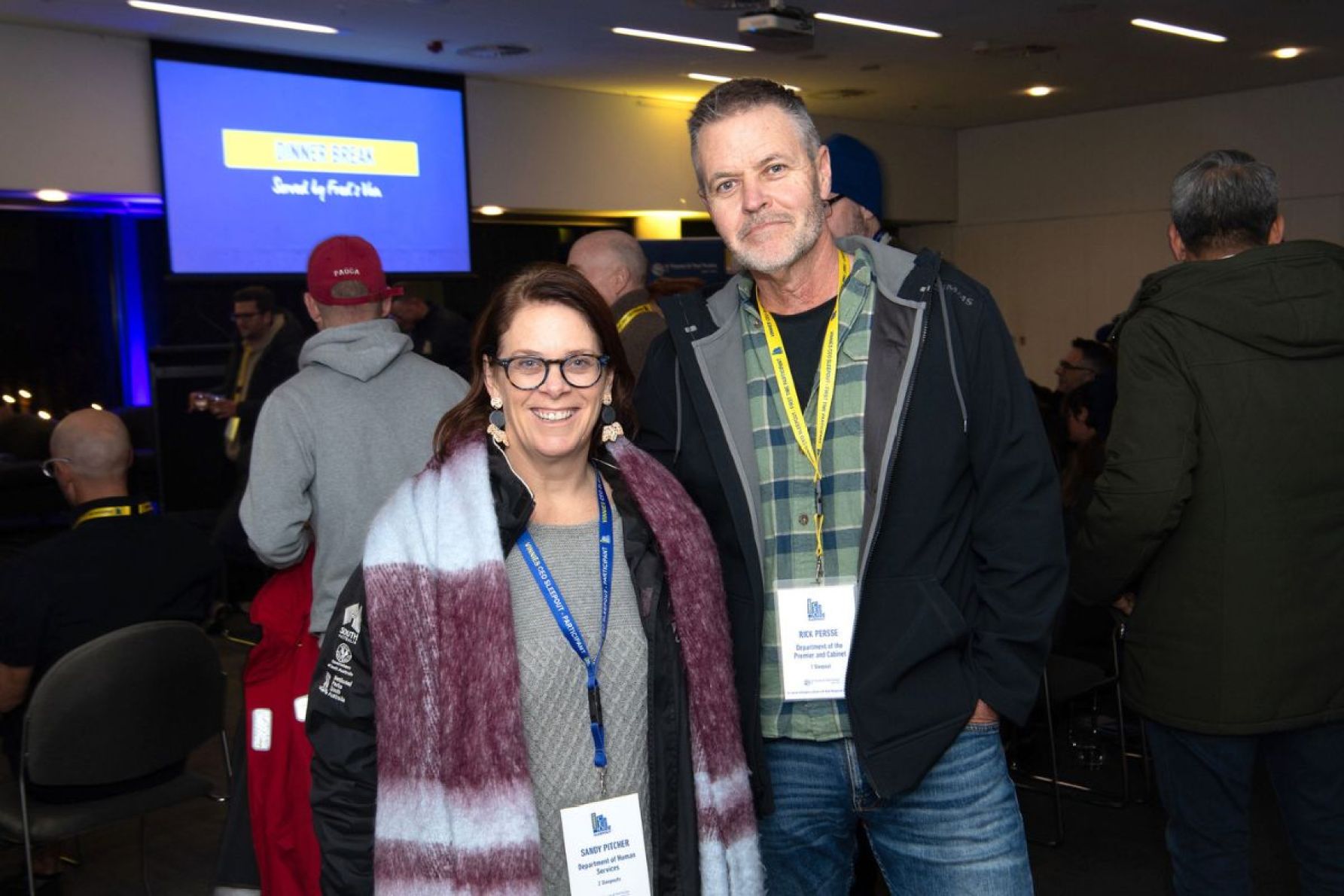 Sandy Pitcher and Rick Persse