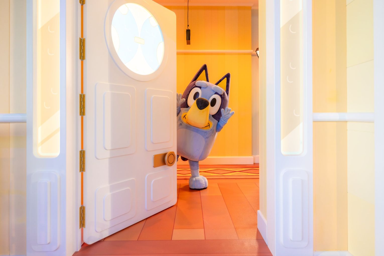 Bluey's World has new attractions and has been extended into 2026 and that's made one young Blue Heeler a very happy girl.